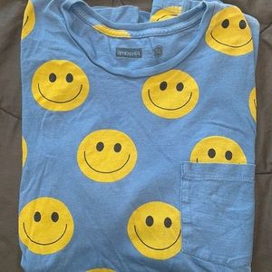 Mens Smiley Face T shirt